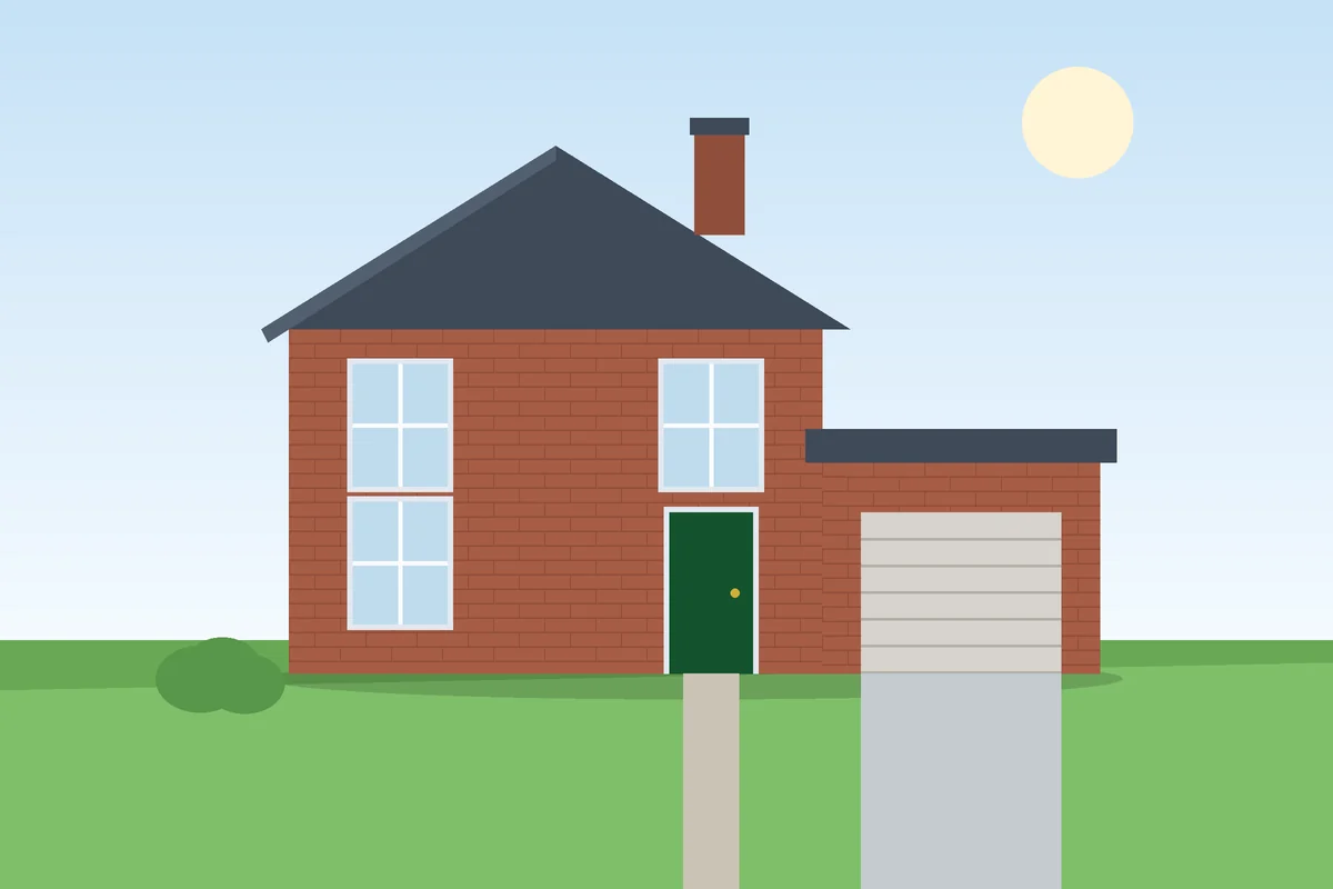 Detached with garage house concept